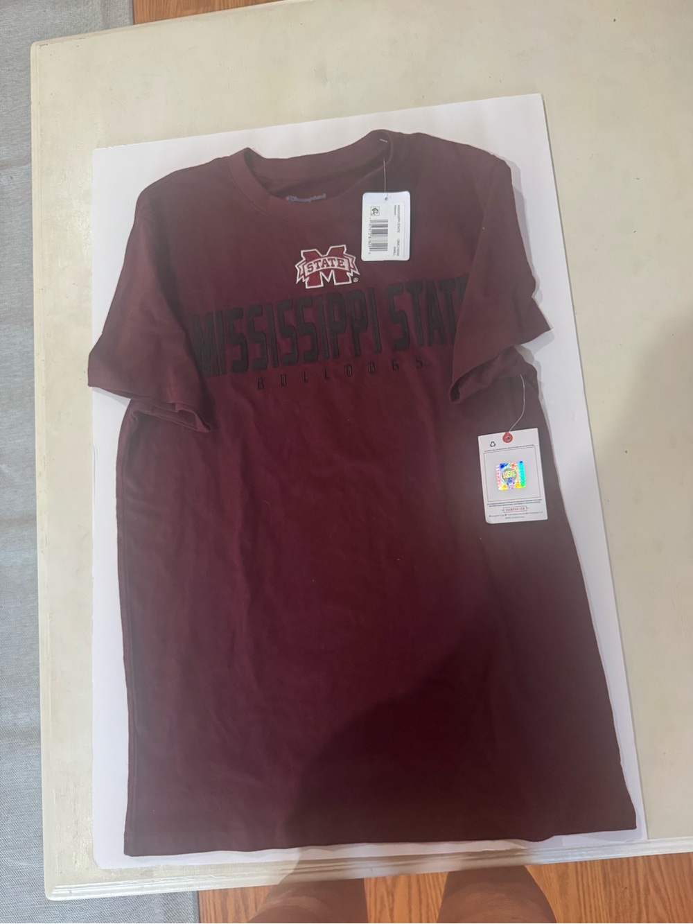 Champion Miss State Maroon Short-Sleeve Graphic Tee brand new